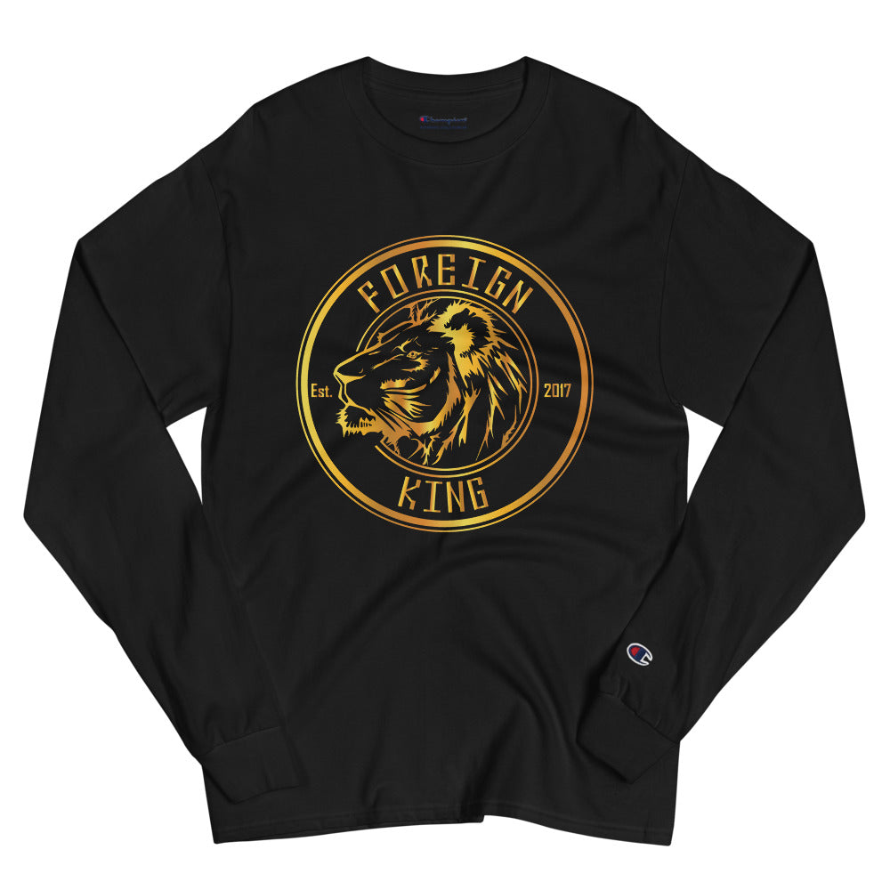 Foreign King Lion EST 2017 Print Champion Long Sleeve Shirt