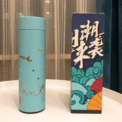 Stainless Steel Water Bottle Tumblers: Vacuum Insulated Travel Mug with Lid and Removable Fruit and Tea Filter for Hot or Cold Beverages