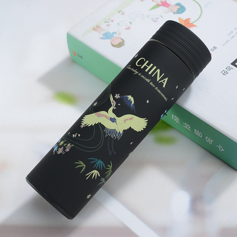 Stainless Steel Water Bottle Tumblers: Vacuum Insulated Travel Mug with Lid and Removable Fruit and Tea Filter for Hot or Cold Beverages