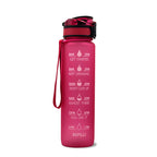 1L Motivational Water Bottle with Time Marker & Leakproof Cover – Ideal for Sports & Fitness