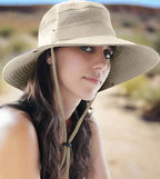 Person wearing  a men and women bucket hat with uv protection for hiking beach hats