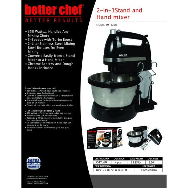 Hand and Stand Mixer