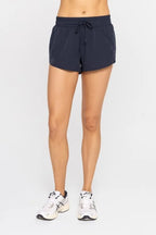 MONO B Drawcord Mini Shorts - Trendsi