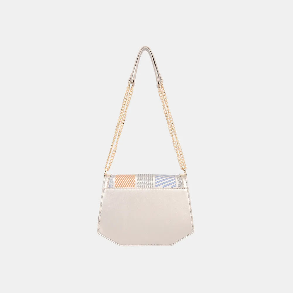 David Jones Geometric Print Crossbody Bag - Trendsi