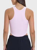 Round Neck Racerback Active Tank Top