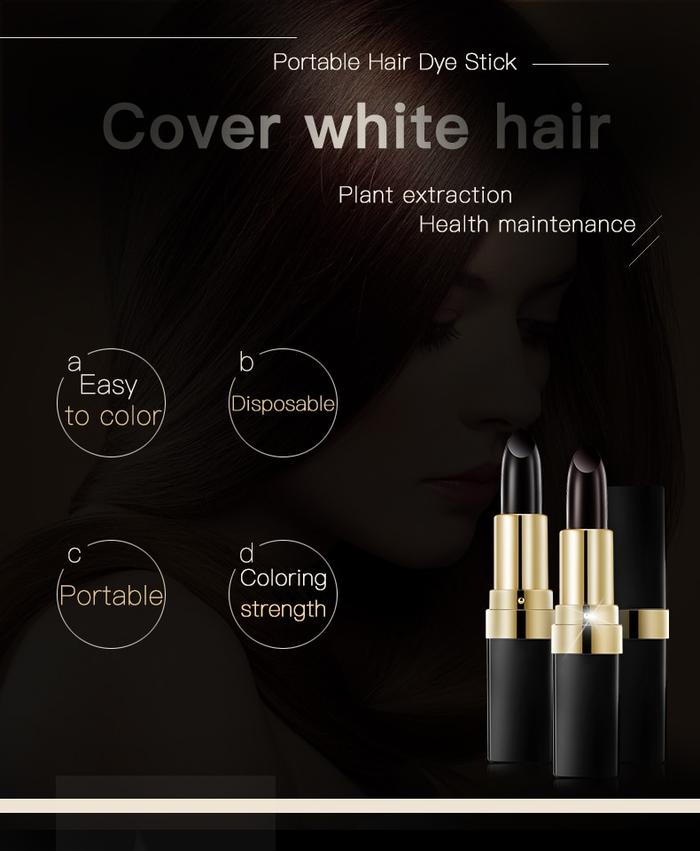 Lai Mei 3.8g Hair Dye Stick for Quick Gray Coverage - Enyohouse