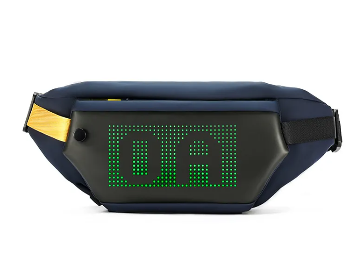 Men's LED Cool Waist Bag DIY Edit Crossbody - Enyohouse