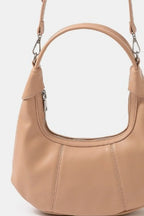 Fame Faux Leather Round Multi Panel Hand Bag - Trendsi