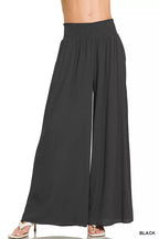 Zenana Smocked Waistband Wide Leg Lounge Pants - Trendsi
