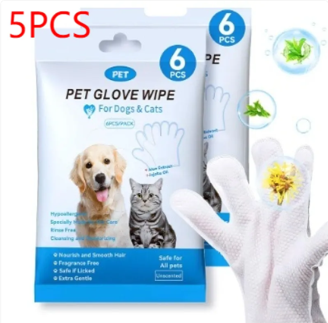 Pet Cleaning Gloves & Wipes - Enyohouse