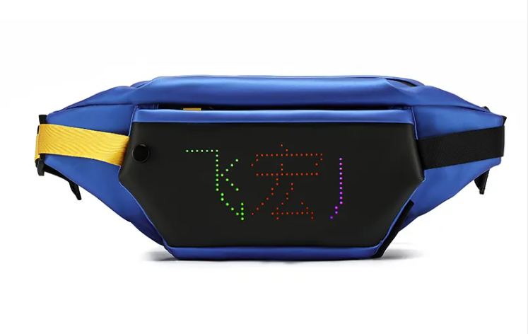 Men's LED Cool Waist Bag DIY Edit Crossbody - Enyohouse