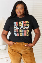 Simply Love BE KIND Graphic Round Neck T-Shirt - Trendsi