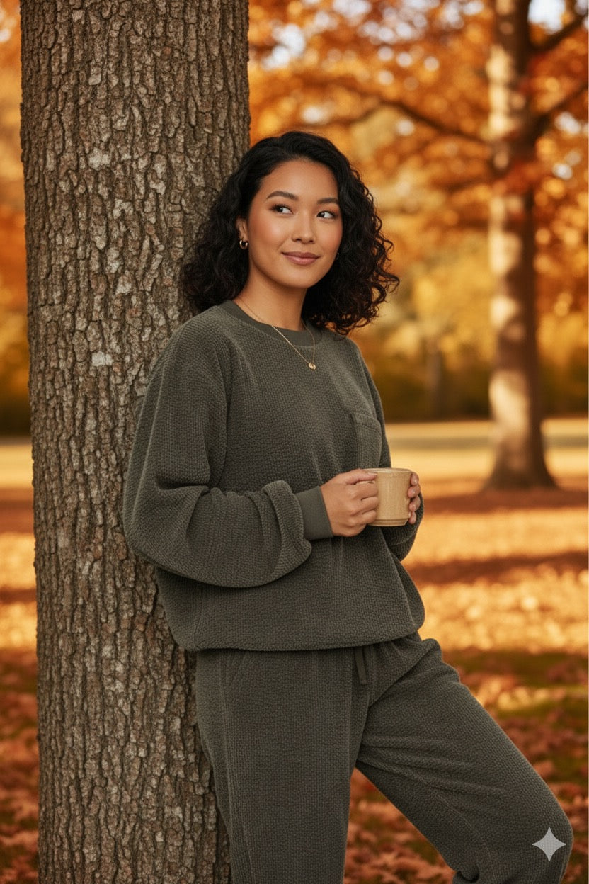 WOMEN TWO PIECE CORDUROY WESTERN SET