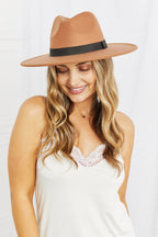 Fame Enjoy The Simple Things Fedora Hat - Trendsi