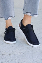 Forever Link Star Lace-Up Flat Sneakers - Trendsi