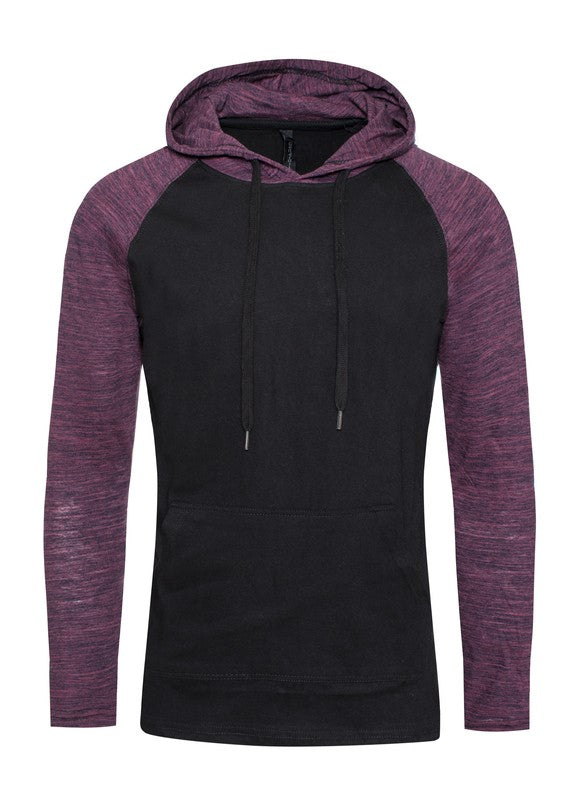 Lightweight Raglan Sleeve Hoodie – Unisex 100% Cotton