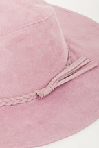 Fame Braided Faux Suede Hat - Trendsi
