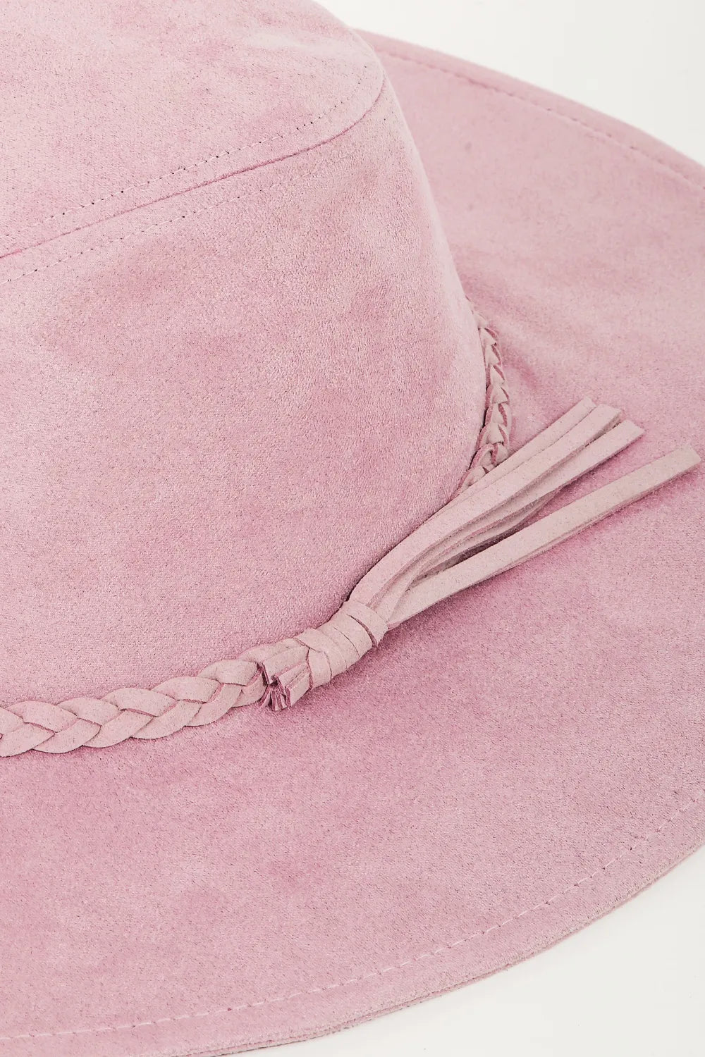Fame Braided Faux Suede Hat - Trendsi