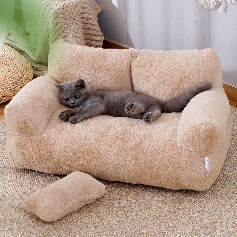 Luxury Plush Cat Bed - Enyohouse