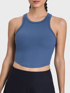 Round Neck Racerback Active Tank Top