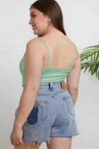 Basic Bae Full Size Round Neck Slim Cami Plus Size - Trendsi