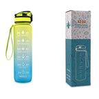 1L Motivational Water Bottle with Time Marker & Leakproof Cover – Ideal for Sports & Fitness - ENYOHOUSE