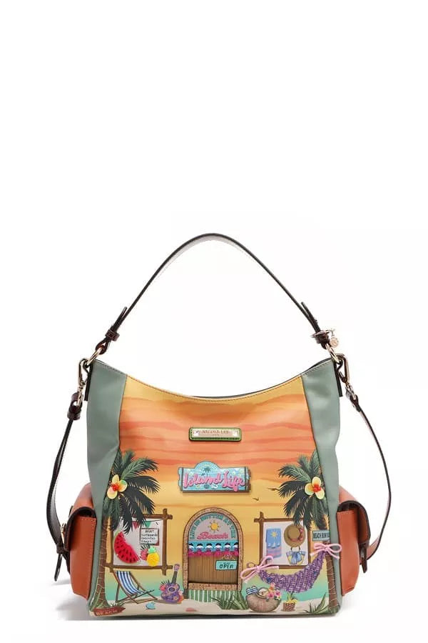 Nicole Lee USA Sun and Sand Hobo Handbag - Trendsi