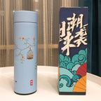 Stainless Steel Water Bottle Tumblers: Vacuum Insulated Travel Mug with Lid and Removable Fruit and Tea Filter for Hot or Cold Beverages