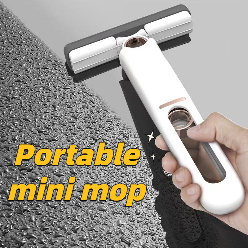 Introducing the Self-Squeeze Mini Mop: Your Convenient Hand-Free Cleaning Solution