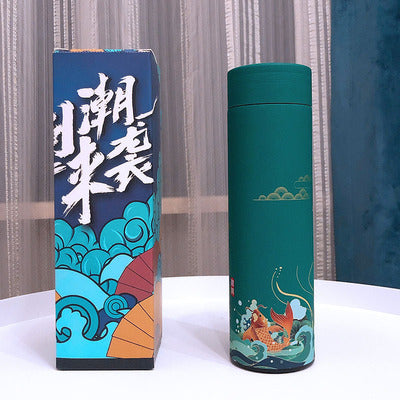 Stainless Steel Water Bottle Tumblers: Vacuum Insulated Travel Mug with Lid and Removable Fruit and Tea Filter for Hot or Cold Beverages