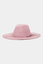 Fame Braided Faux Suede Hat - Trendsi