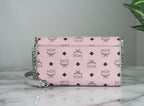 MCM Medium Soft Leather Clutch Crossbody Bag - Enyohouse