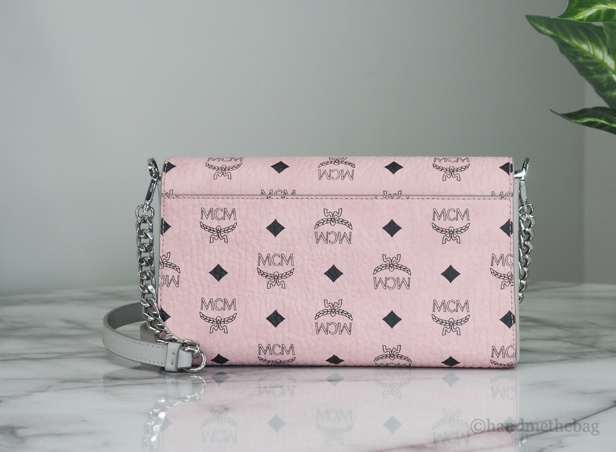 MCM Medium Soft Leather Clutch Crossbody Bag - Enyohouse