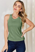 Basic Bae Full Size Round Neck Racerback Tank - Trendsi