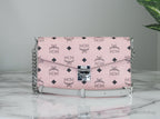 MCM Medium Soft Leather Clutch Crossbody Bag - Enyohouse