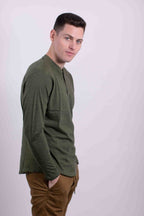 Long Sleeves Henley T-shirt