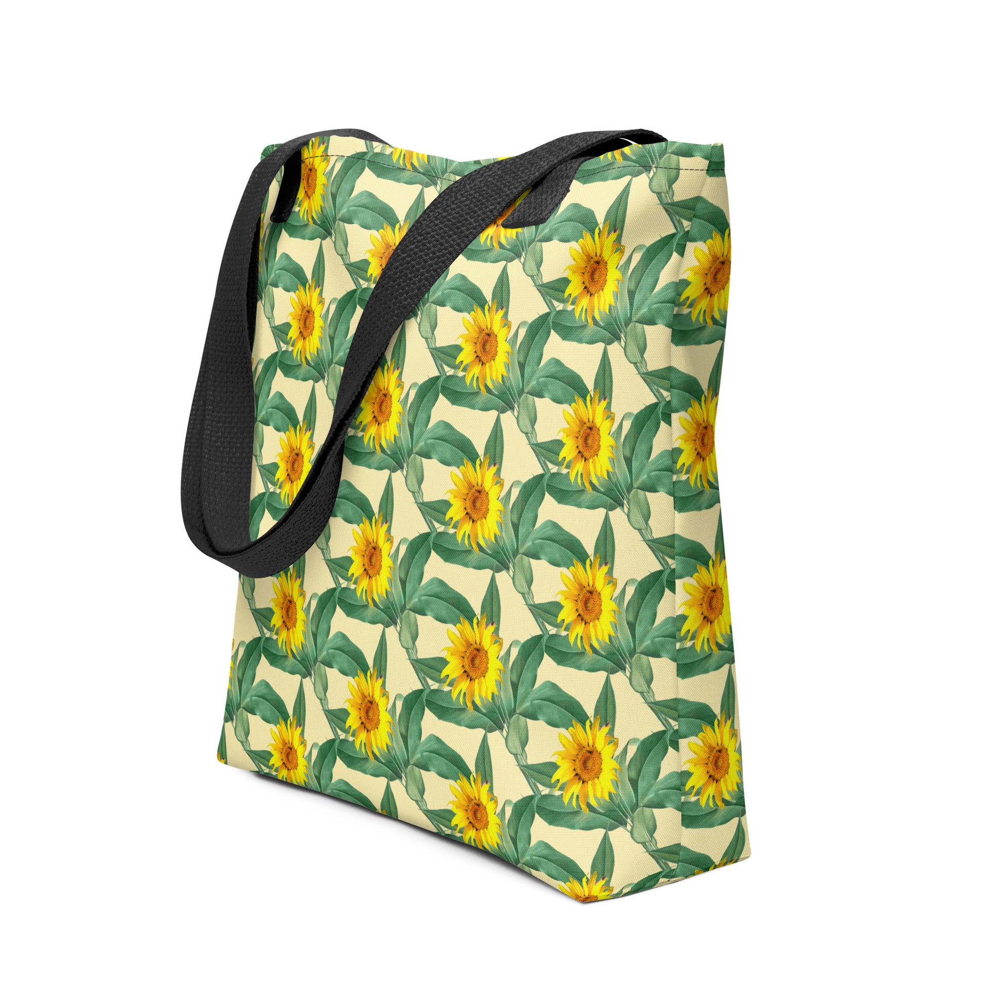 Sunflower Print Tote Bag – Floral & Durable