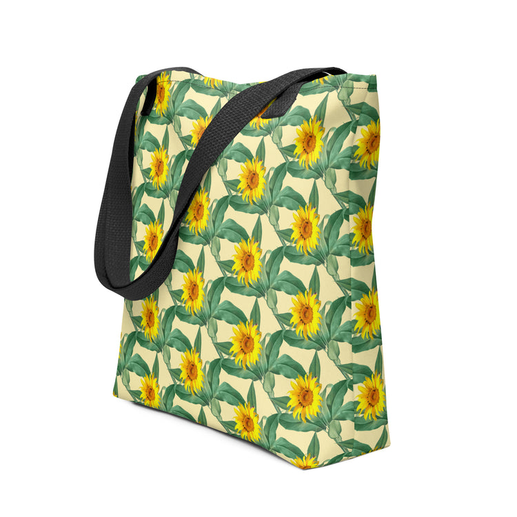 Sunflower Print Tote Bag – Floral & Durable