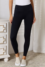 Basic Bae Wide Waistband Sports Leggings - Trendsi