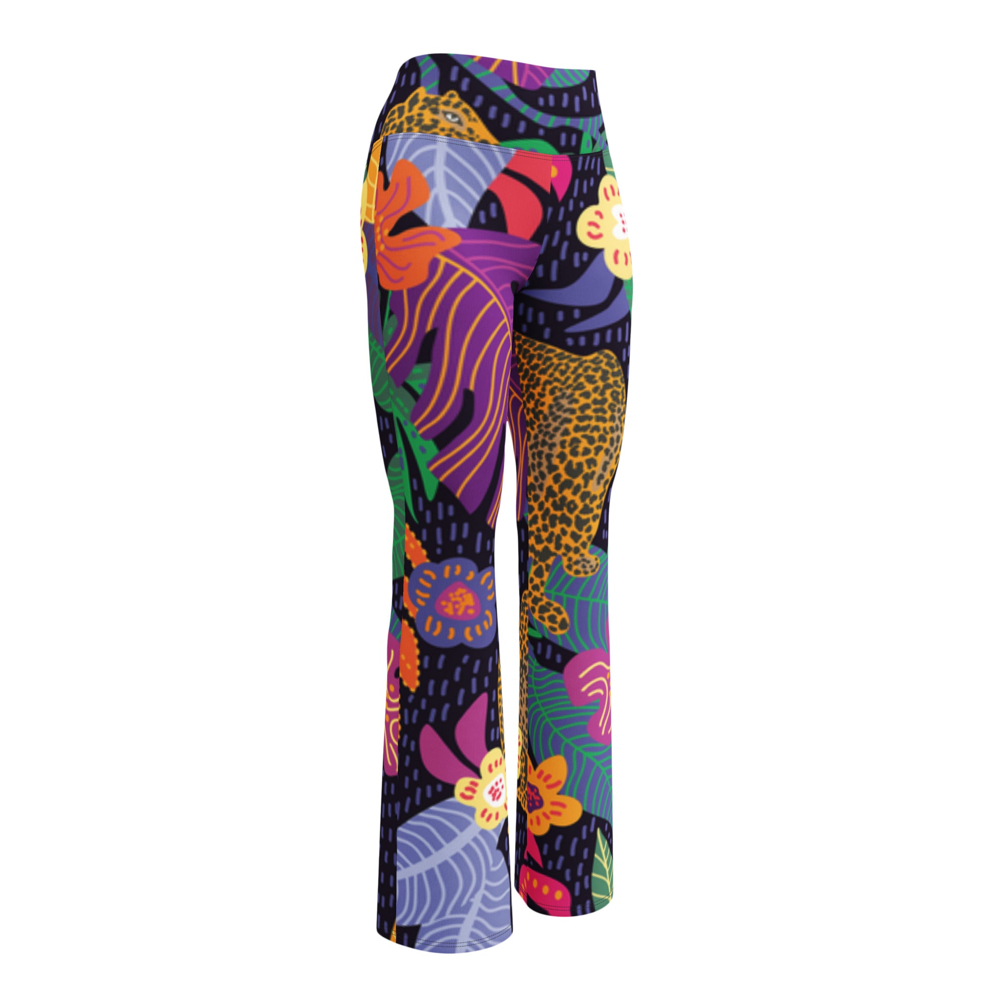 Women's High-waisted Flared Leggings