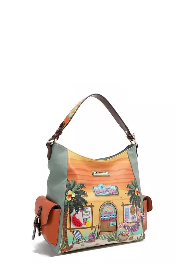 Nicole Lee USA Sun and Sand Hobo Handbag - Trendsi