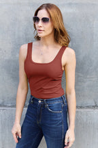 Basic Bae Full Size Square Neck Wide Strap Tank - Trendsi