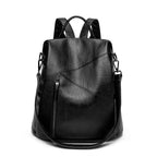 Women's Soft Leather Anti-Theft Large Capacity Backpack