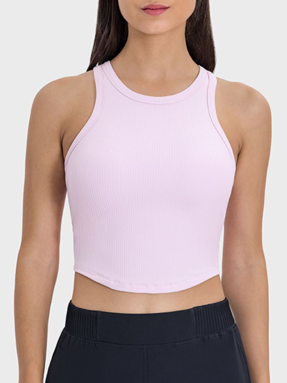 Round Neck Racerback Active Tank Top