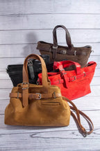 Fame Faux Leather Buckle Strap Detail Tote Bag - Trendsi
