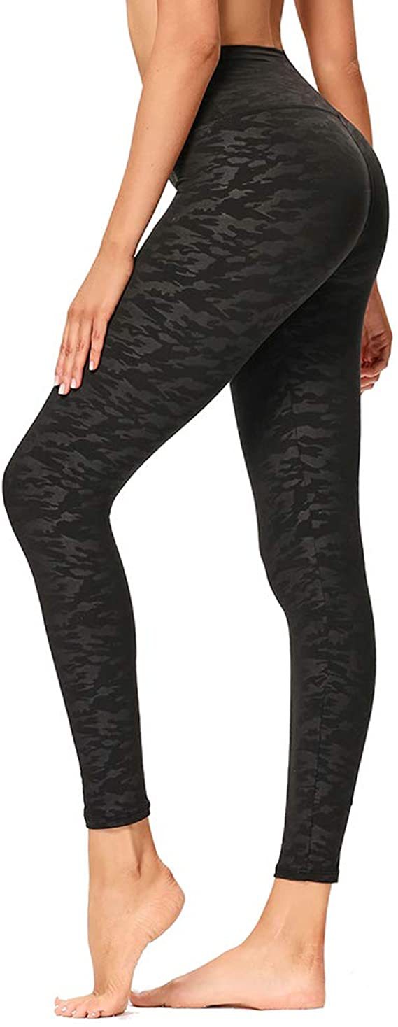 lulu high-waisted peach-hip yoga pants, outdoor elastic tight quick-drying leggings, women's print - Hypersku