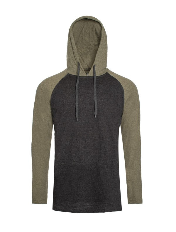 Lightweight Raglan Sleeve Hoodie – Unisex 100% Cotton