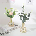 Nordic Style Iron Metal Vase for Hydroponic Decor