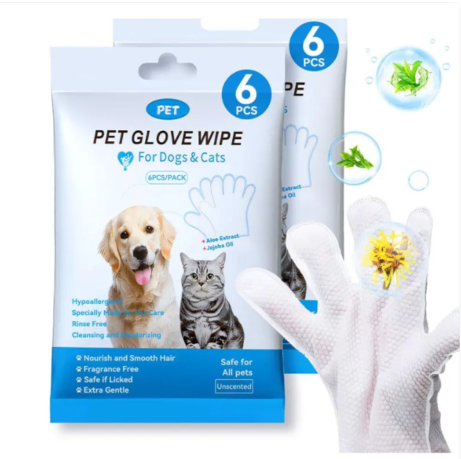 Pet Cleaning Gloves & Wipes - Enyohouse