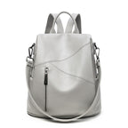 Women's Soft Leather Anti-Theft Large Capacity Backpack